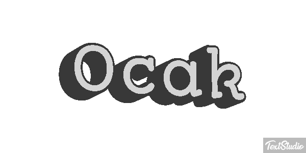 Ocak Efecto de texto