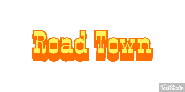 Road Town Texteffekt