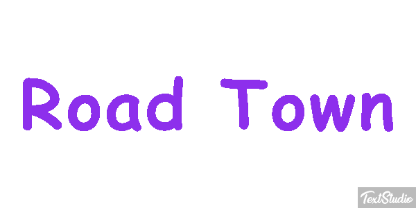 Road Town Texteffekt