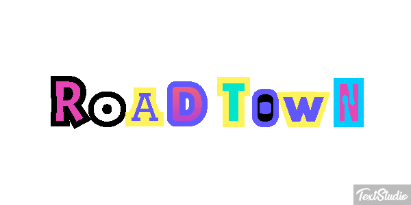 Road Town Texteffekt