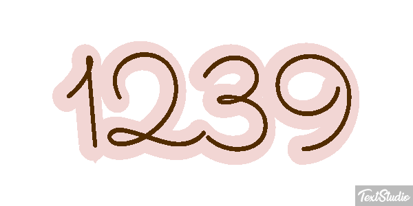 1239 Text effect