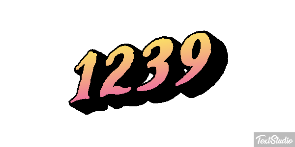 1239 Text effect