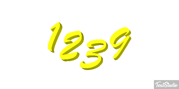 1239 Text effect