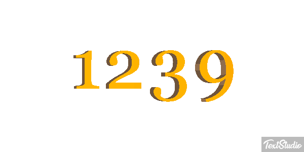 1239 Text effect
