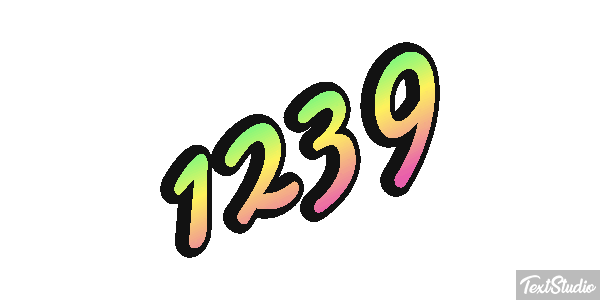 1239 Text effect