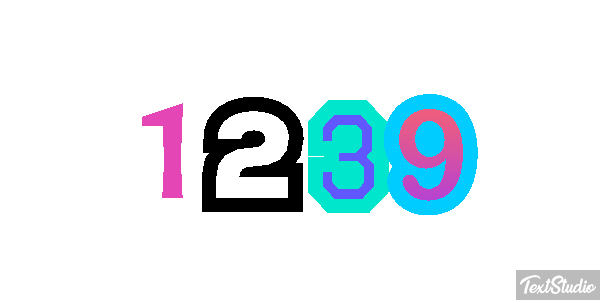 1239 Text effect