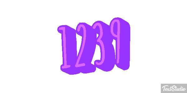 1239 Text effect