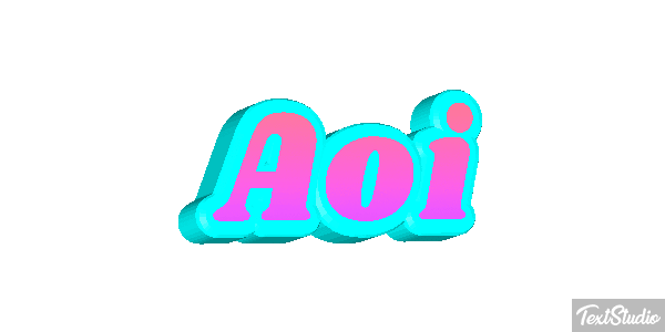 Aoi Efeito do texto