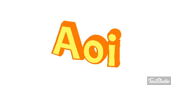 Aoi Efeito do texto