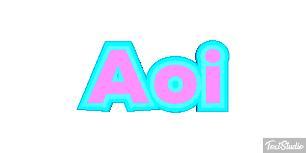 Aoi Efeito do texto