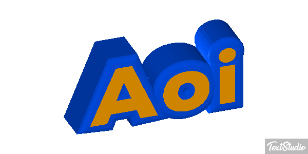 Aoi Efeito do texto