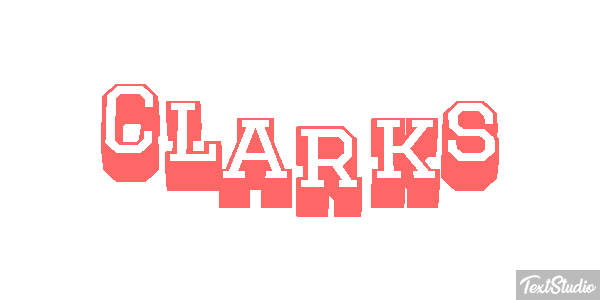 Clarks Text effect