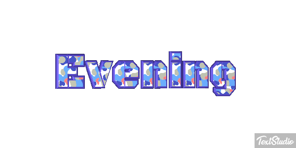 Evening テキスト効果