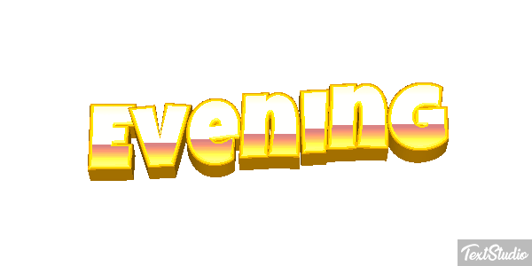 Evening テキスト効果