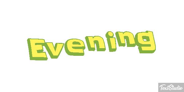 Evening テキスト効果