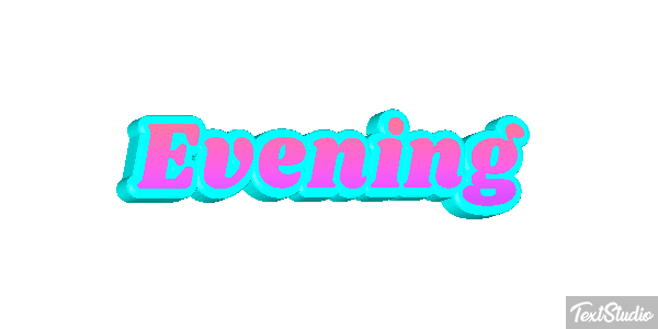 Evening テキスト効果