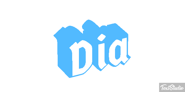 Dia Efeito do texto