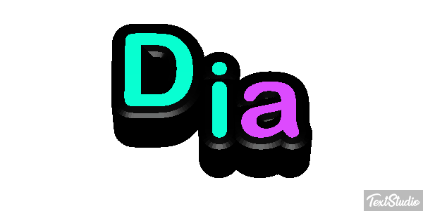 Dia Efeito do texto
