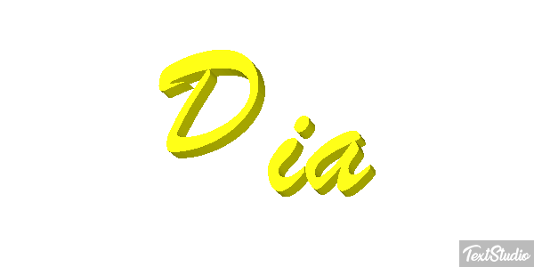 Dia Efeito do texto