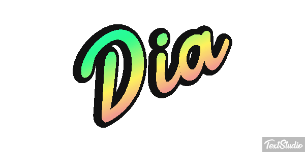 Dia Efeito do texto