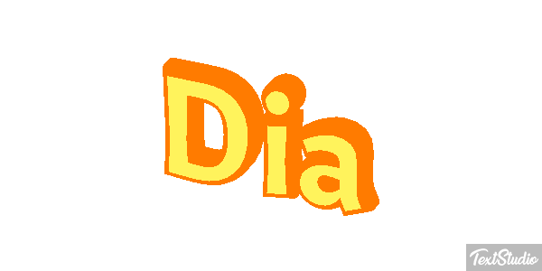 Dia Efeito do texto