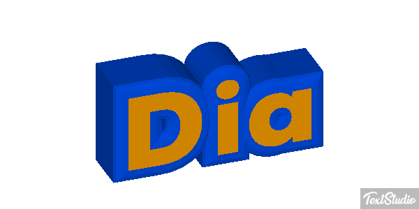 Dia Efeito do texto