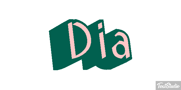 Dia Efeito do texto