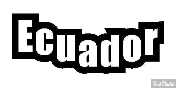 Ecuador Text effect