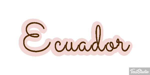 Ecuador Text effect