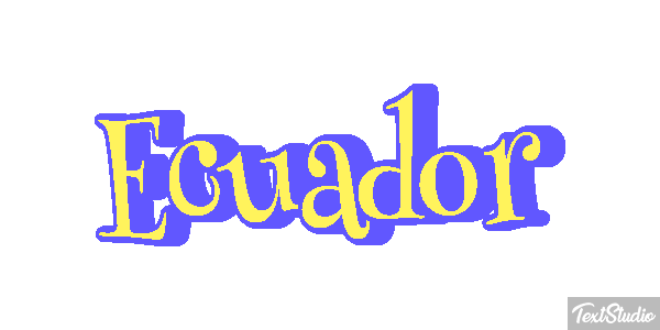 Ecuador Text effect