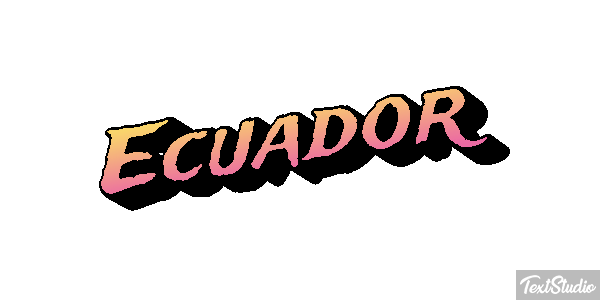 Ecuador Text effect