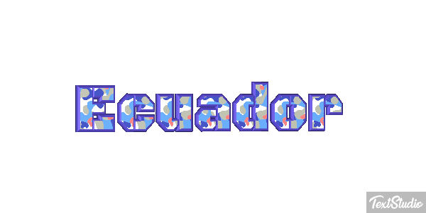 Ecuador Text effect