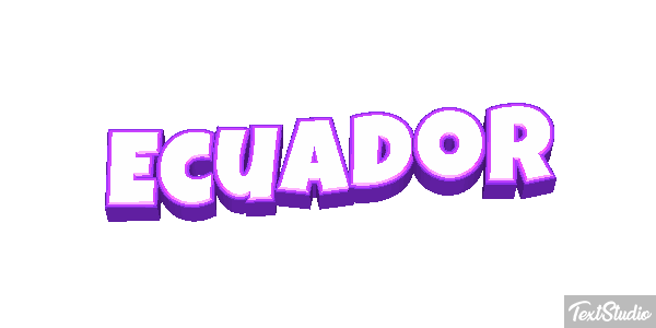 Ecuador Text effect