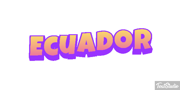 Ecuador Text effect
