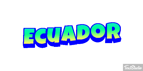 Ecuador Text effect