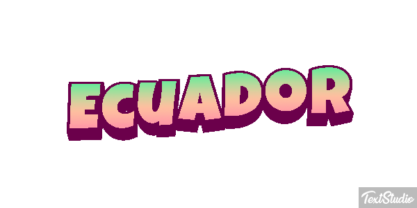 Ecuador Text effect