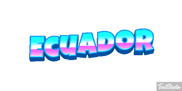 Ecuador Text effect