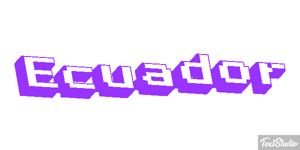 Ecuador Text effect