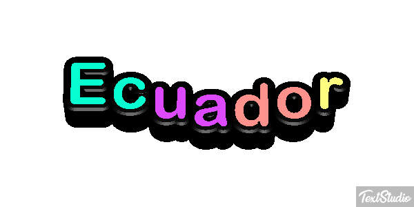 Ecuador Text effect