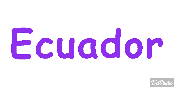Ecuador Text effect