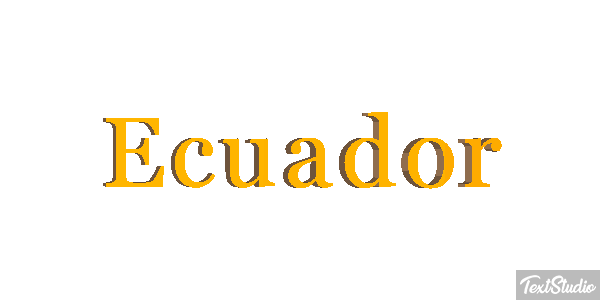 Ecuador Text effect