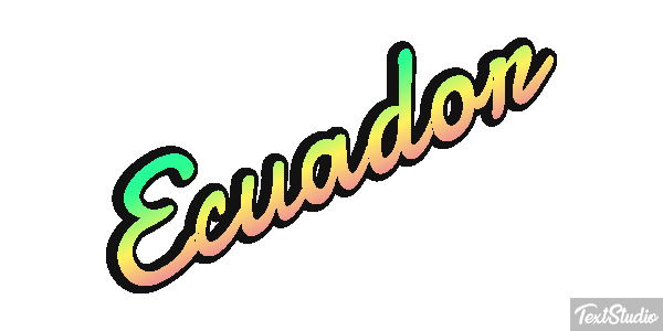 Ecuador Text effect