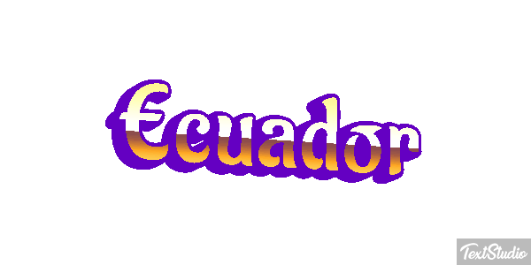Ecuador Text effect
