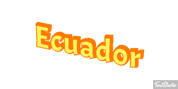 Ecuador Text effect