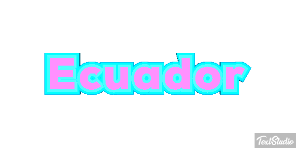 Ecuador Text effect