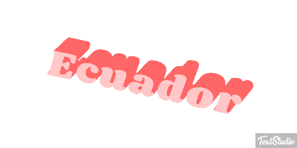 Ecuador Text effect