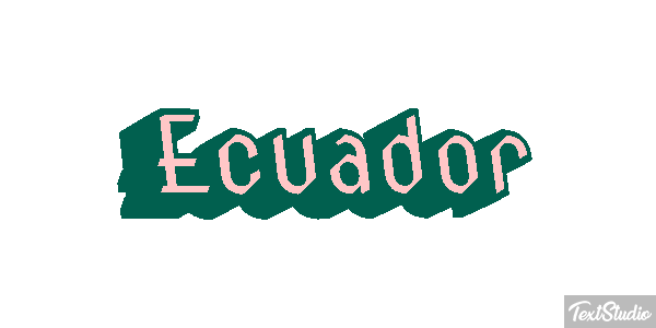 Ecuador Text effect