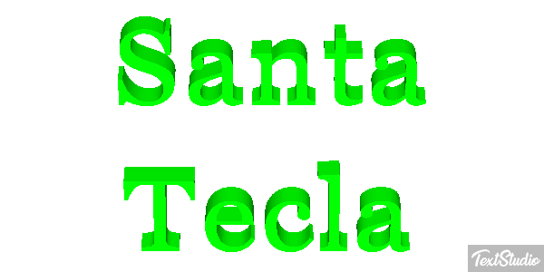 Santa Tecla Efekt tekstowy