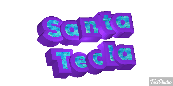 Santa Tecla Efekt tekstowy