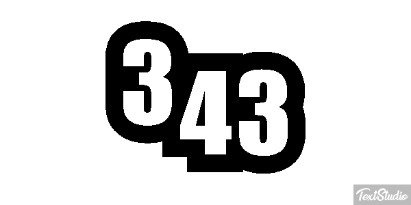 343 Efekt tekstowy